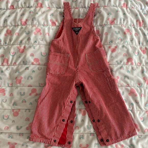 Oshkosh toddler overalls sz2 100% cotton - Picture 3 of 4